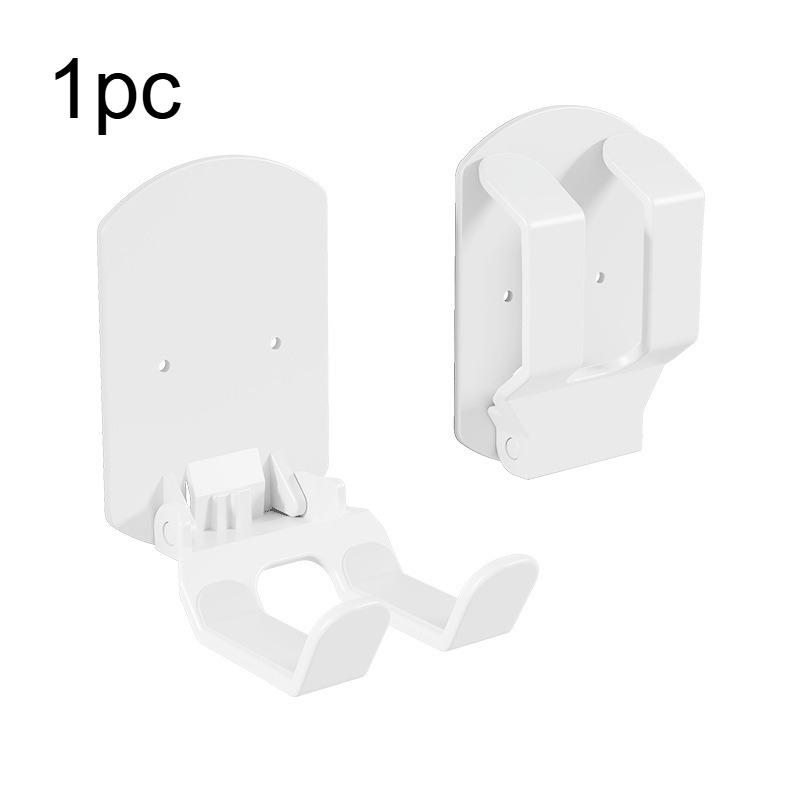 1pc Foldable Desktop Clutter Buster Switch Handle Adhesive Hanging Stand - Space-Saving Wall-Mounted Organizer with Sticky Pad