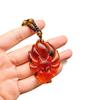 Fox Necklace Imitation Chrysoprase Autumn and Winter Versatile Long Sweater Chain for Men and Women