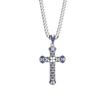 Trendy Hollow Inlaid Diamond Gold Cross Necklace, Non-Fading Titanium Steel, Unisex Hip-Hop Choker.