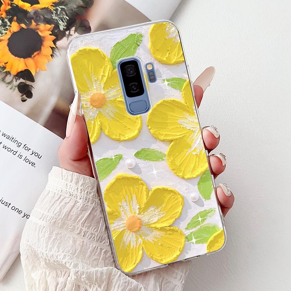 For Samsung Galaxy S9 Case SM-G960F Cute Cat Painted Cover Soft Slim Phone Case For Samsung S9 Plus S 9 Galaxy S9+ SM-G965F Bags