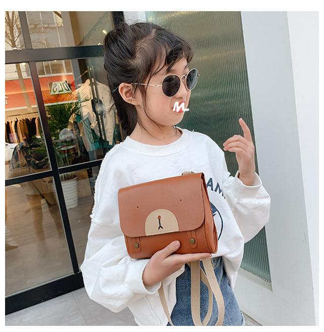 Pu Kids Backpack For Girls With Magnetic Closure And Phone Pocket