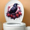 Halloween Crow Stickers for Wall Glass Door Refrigerator Window Spooky Home Decor Scary Party Decoration Peel and Stick Vinyl