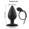 Inflatable Silicone Anal Plug Dilator Expandable Pump Butt Silicone Huge Anus Prostate Massager Anal Sex Toy For Men Couples