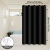 Pure Black Shower Curtain, Simple Solid Color Design, Peva Material, Household Bathroom Partition Shower Curtain