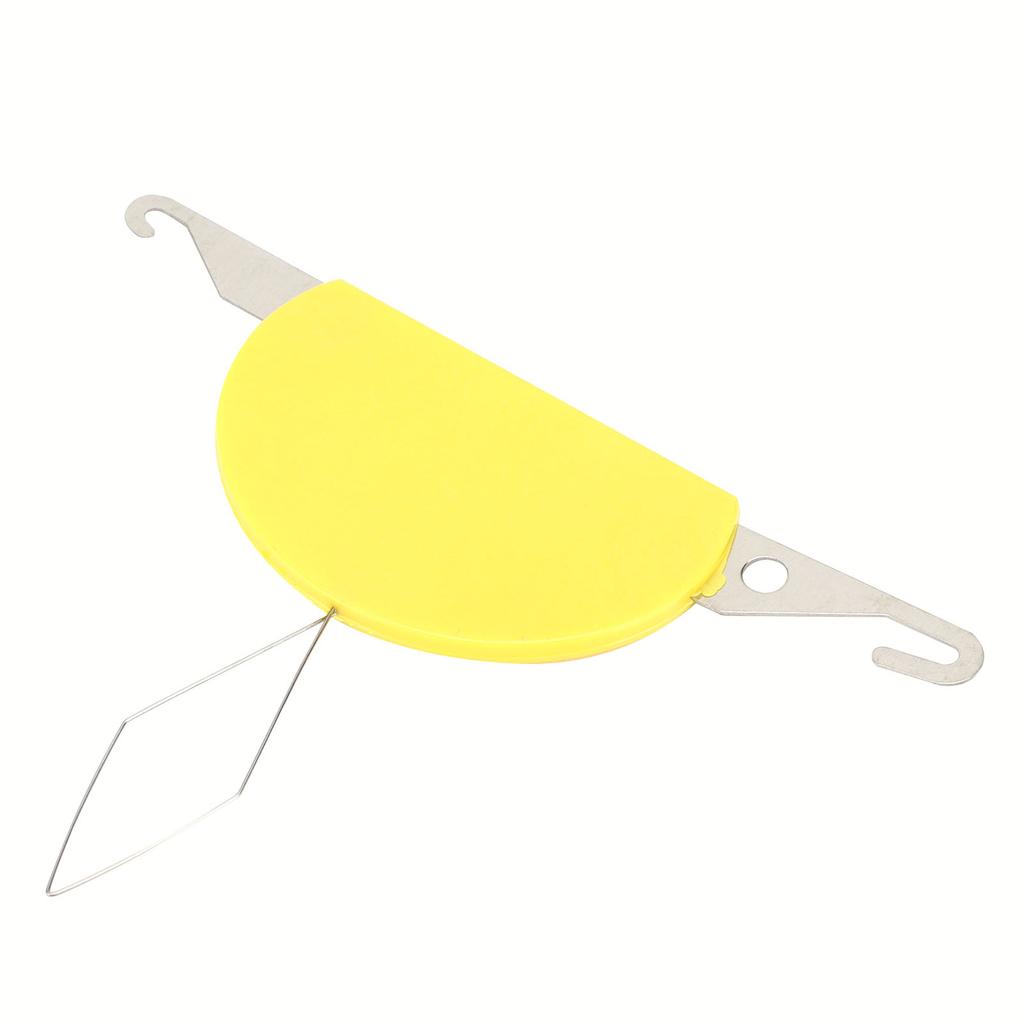 Needle Threader 3 in 1 Coloured Wire Loop DIY Thin Steel Wire Avoid Eye Fatigue Threading Tool for HouseholdYellow