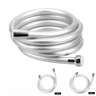 2m/1.5m Super Soft Silicone Shower Hose - Anti-Twist, Gun Metal Color, High Quality PVC Bathroom Pipe for Flexible Water Supply