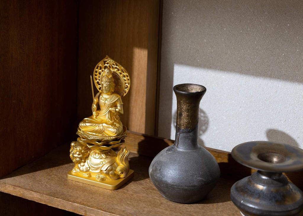 Buddha statue Manjusri Bodhisattva 15cm Buddhist Hideun Makita Original model in the year of the Zodiac guardian principal image Zodiac Takaoka