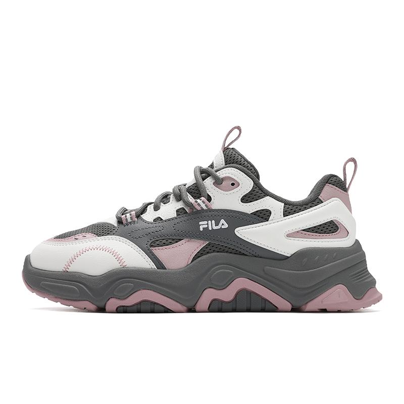 New FILA Collina Hill Shoes Abrasion Resistant Low Top Casual Shoes Women's Smoke Gray White F12W522130FQC