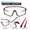 Sports Photochromic Single UV Colored Lens B1658 [FEISEDY] Sunglasses, Wrap-Around Sunglasses, Lens, Lens, Protection, Cycling, Unisex,