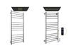 304 Stainless Steel Electric Heated Towel Rack with Golden Controller