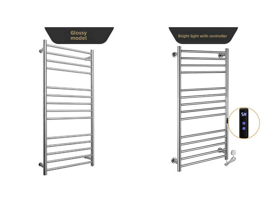 304 Stainless Steel Electric Heated Towel Rack with Golden Controller