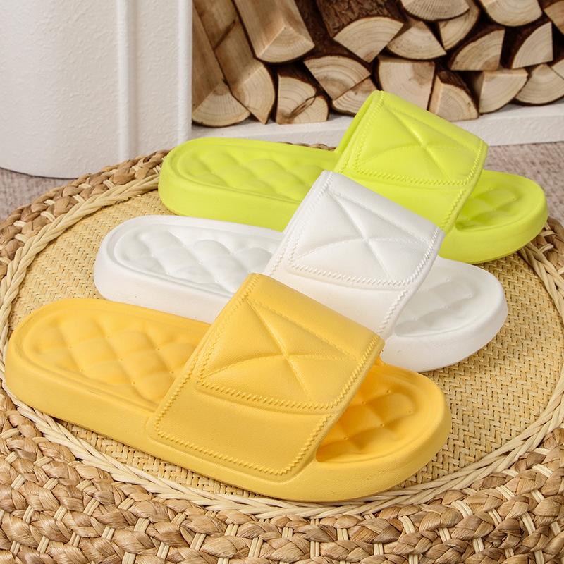 

Summer slippers women s thick bottom hotel bath home indoor bathroom non-slip cool slippers men 36-37 белый