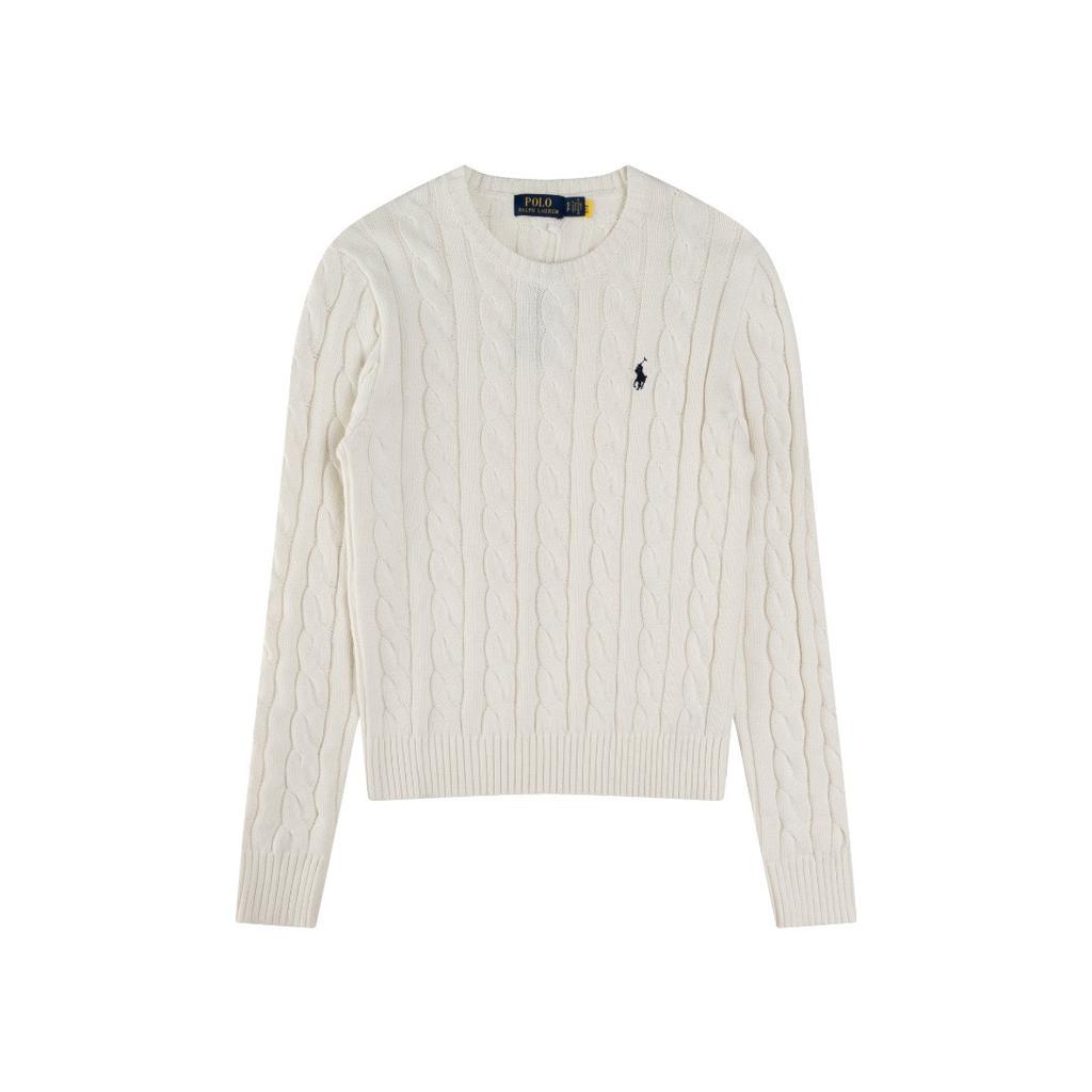 ZYLLO Classic Knitted Round Neck Sweater Embroidered Autumn Winter Trendy New Sweater