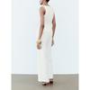 Za2024 Summer New Product Women's Clothes V Neck Long Asymmetric Slim Looking Sleeveless Vest Jumpsuit 8045571