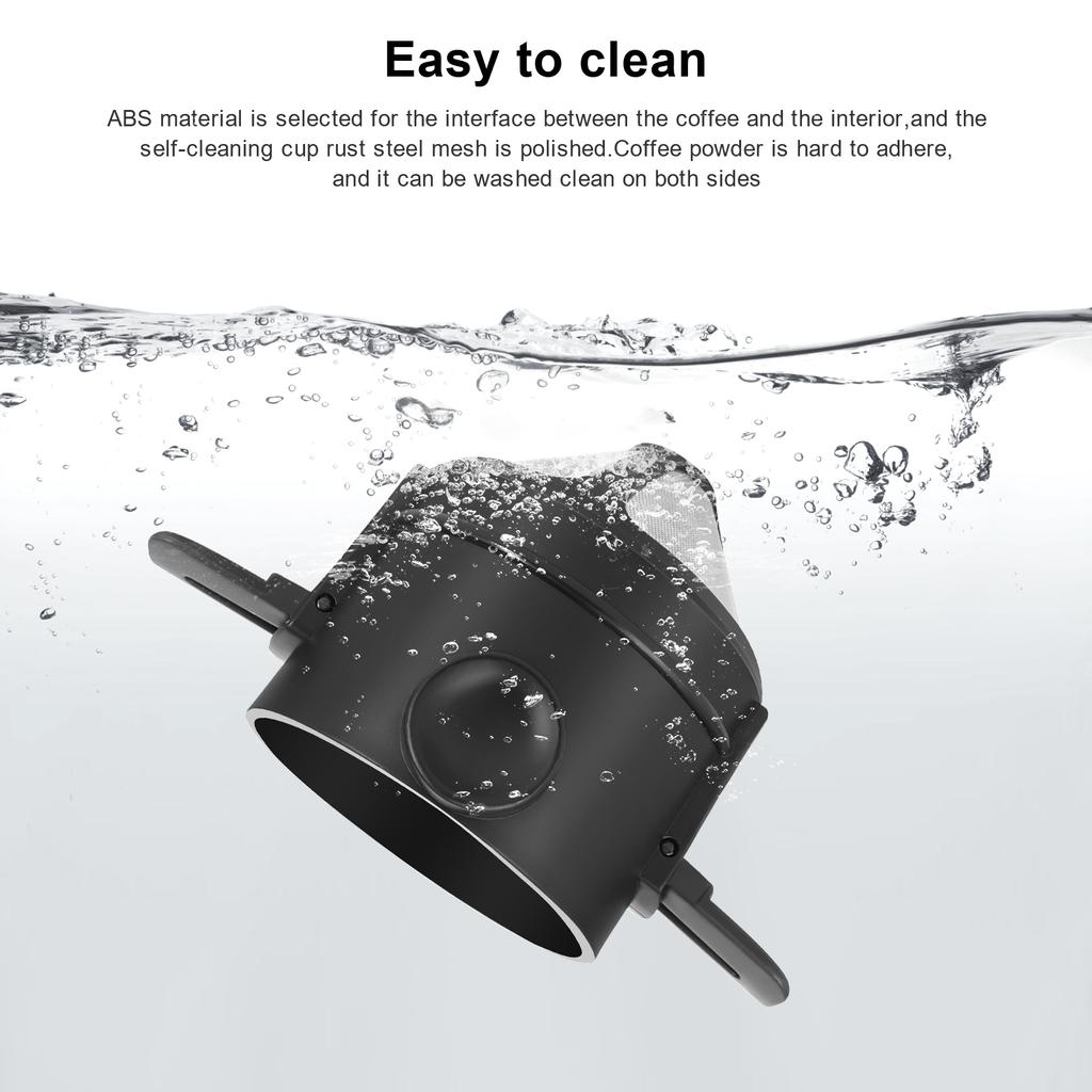 Tragbarer Kaffeefilter Wiederverwendbarer Kaffeetrichter Edelstahl Kegel Kaffeetropfer Brühwerkzeuge Papierloser Pour Over Teehalter