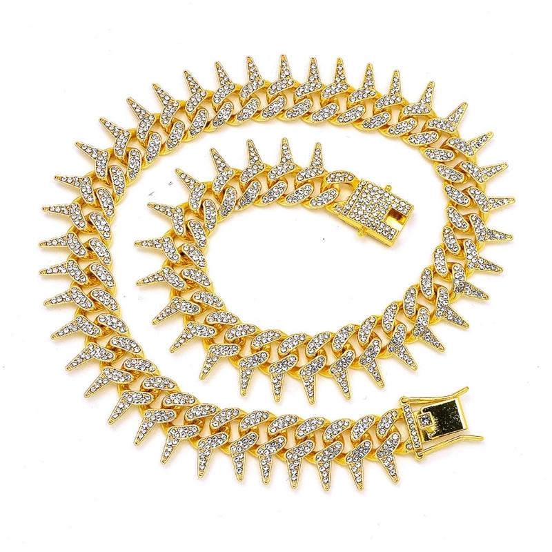 Elegant Necklace Sparkling Full Rhinestones Bracelet Alloy Texture Suitable for Evening Parties and Everyday Charm