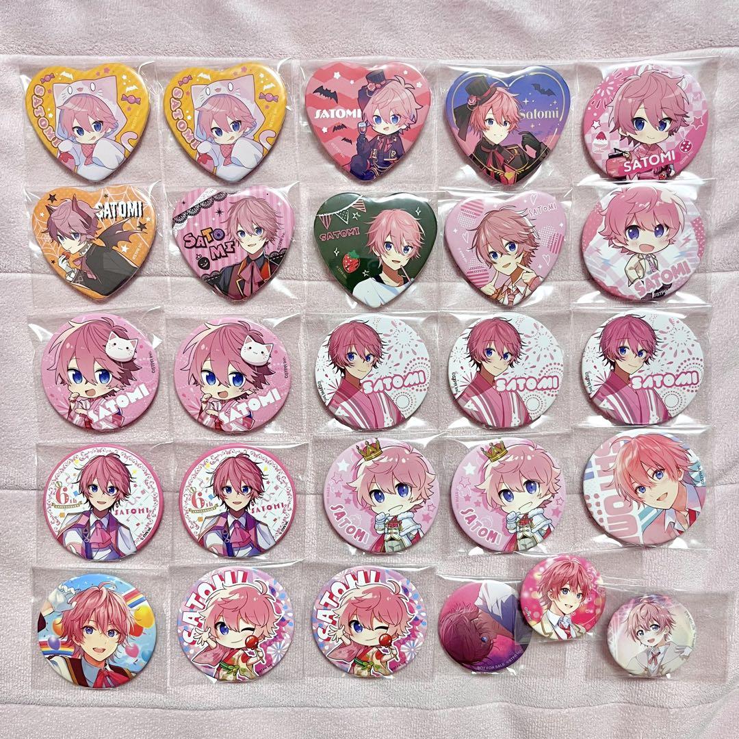 

[Б/У] Сатоми-кун Клубничка Значок-сердечко Бонусный значок Клубничная магия