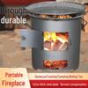 Versatile Wood-Burning Outdoor Stove