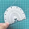 Rainbow Heart Metal Cutting Dies Stencil for DIY Scrapbooking Photo Album Embossing Paper Cards Crafts Diecuts