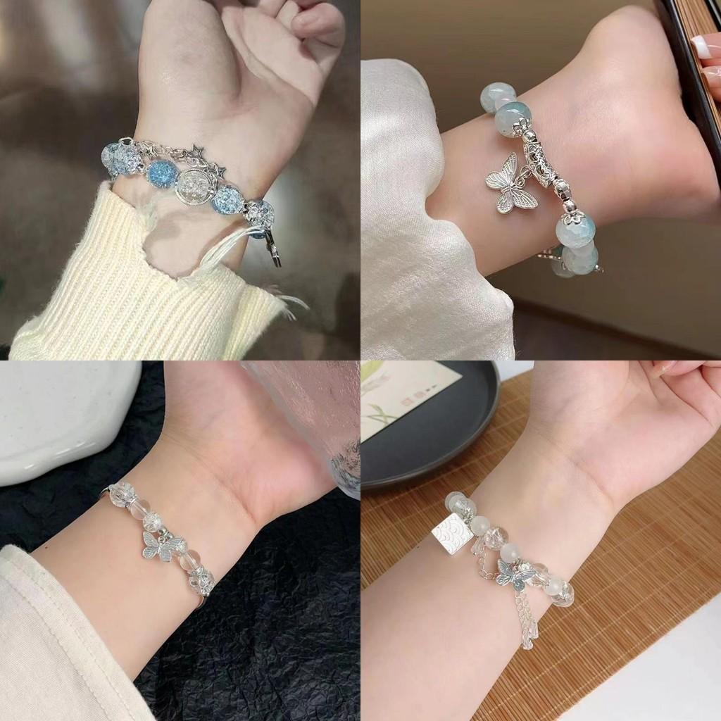Alloy Exquisite Plated Butterfly And Ginkgo Leaf Bracelet Collection Summer