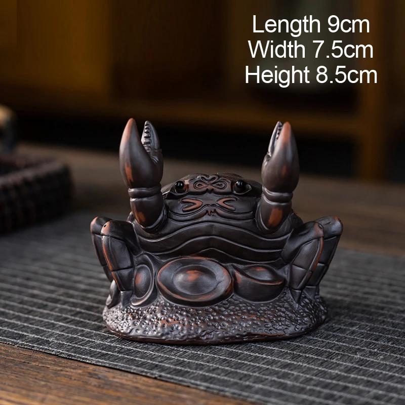 Purple Sand Tea Pet Ornament, Animal Dragon Pixiu Creative Tea Play Mini Tea Set Accessories , Boutique Mud Small Ornaments, 1Pc