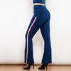 Melody, cu dungi laterale, blugi skinny cu talie înaltă, pantaloni cu ridicare la fund, femei, blugi sexy push-up, blugi flare din denim