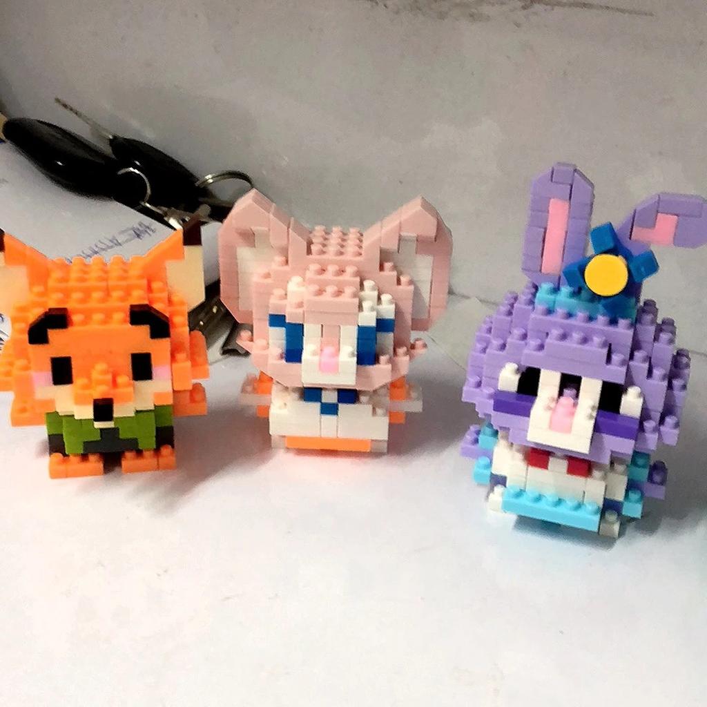 Stitch Building Blocks Anime Kawaii Cartoon mini Action Children's Figures Blocks Bricks Assemble DIY Toys Gift for Kids
