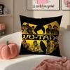 Hip Hop American Music Brand WWu Clan Tangs Cushion Cover Pillowcase Short Plush Invisible zipper Room Sofa Cushion Cover