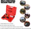 Manual Vacuum Pressure Pump Brake Fluid Drain Kit Vacuum Pistol Pump Tester Kit Portable Durable Aluminum