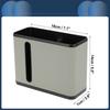 INFINAUTO Car Trash Can for Front and Rear Four Leather and Hanging Seats, 7.1" Long, 2.8" Wide, 5.5" High, ABS, Gray,