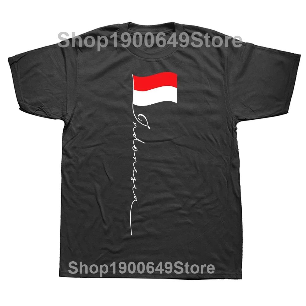 New Funny Indonesia Graphic Print Tops Unisex Casual Oversized Tshirt Hip Hop Fashion Short Sleeve Crewneck Indonesian T Shirts