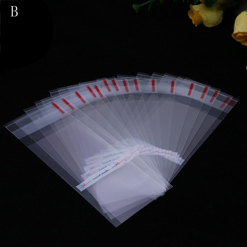 100 Peças Mini Copos de Embalagem de Plástico para Biscoitos Sacos Wrapper para Cupcakes Sacos Opp Autoadesivos