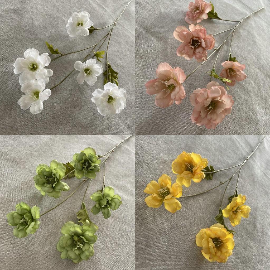 5 Huvuden Hibiskus Silke Bröllopsblommor För Ceremonidekor Och Gångarrangemang