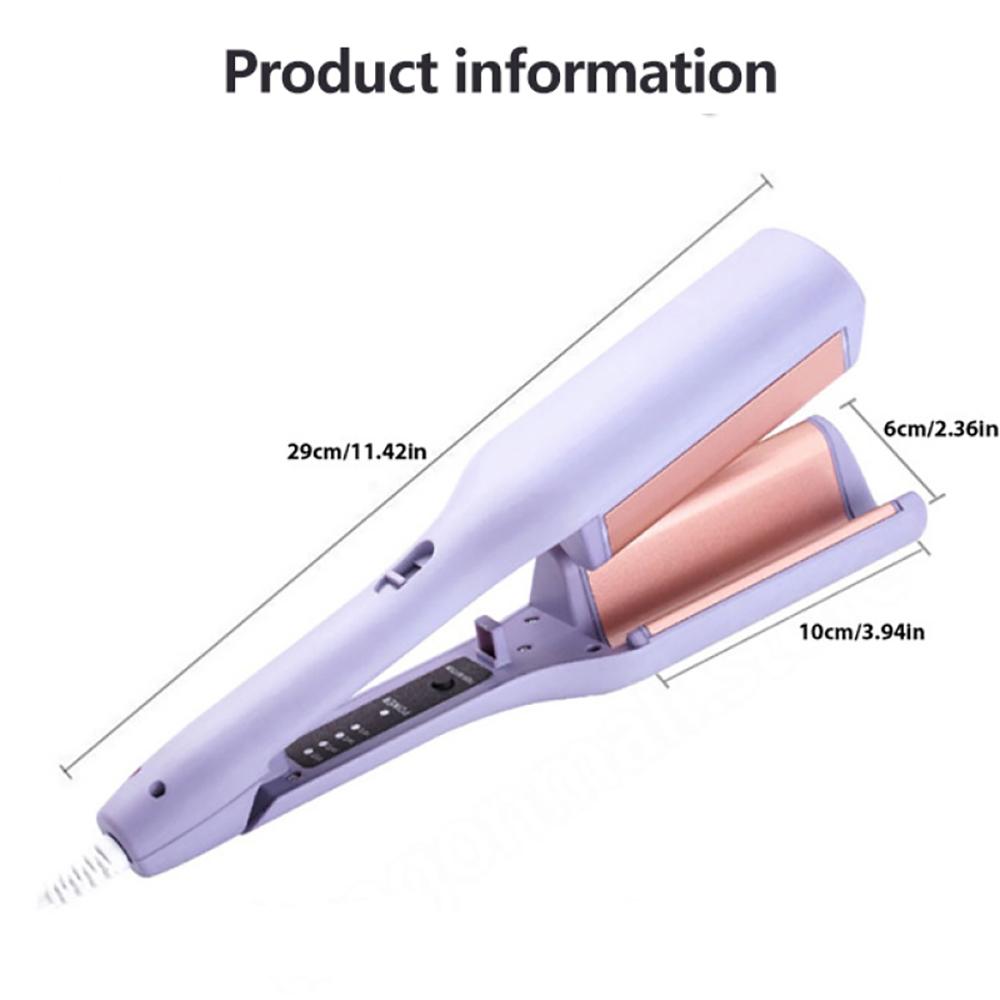 32mm Big Deep Wave Hair Curler Ceramic Hair Curling Iron 4 Temperature Adjustable Crimping Iron Styler Wand for All Hair Style