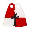 Medieval Army Empire Flag and Flagpole Set - Knight Building Blocks with Cloak and Weapon Bricks