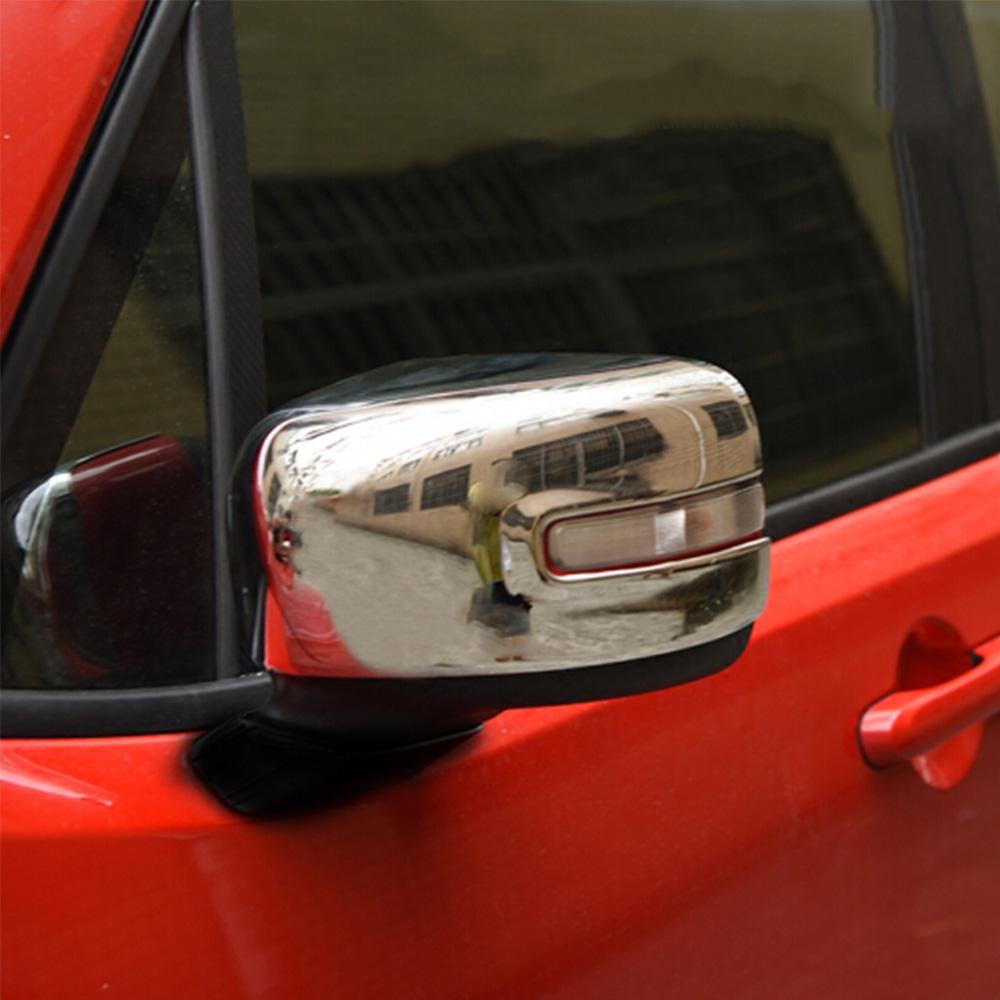 For Jeep Renegade 2016 2017 2018   Car ABS Chrome Stick Rear View Rearview Side Glass Mirror Cover Trim Frame