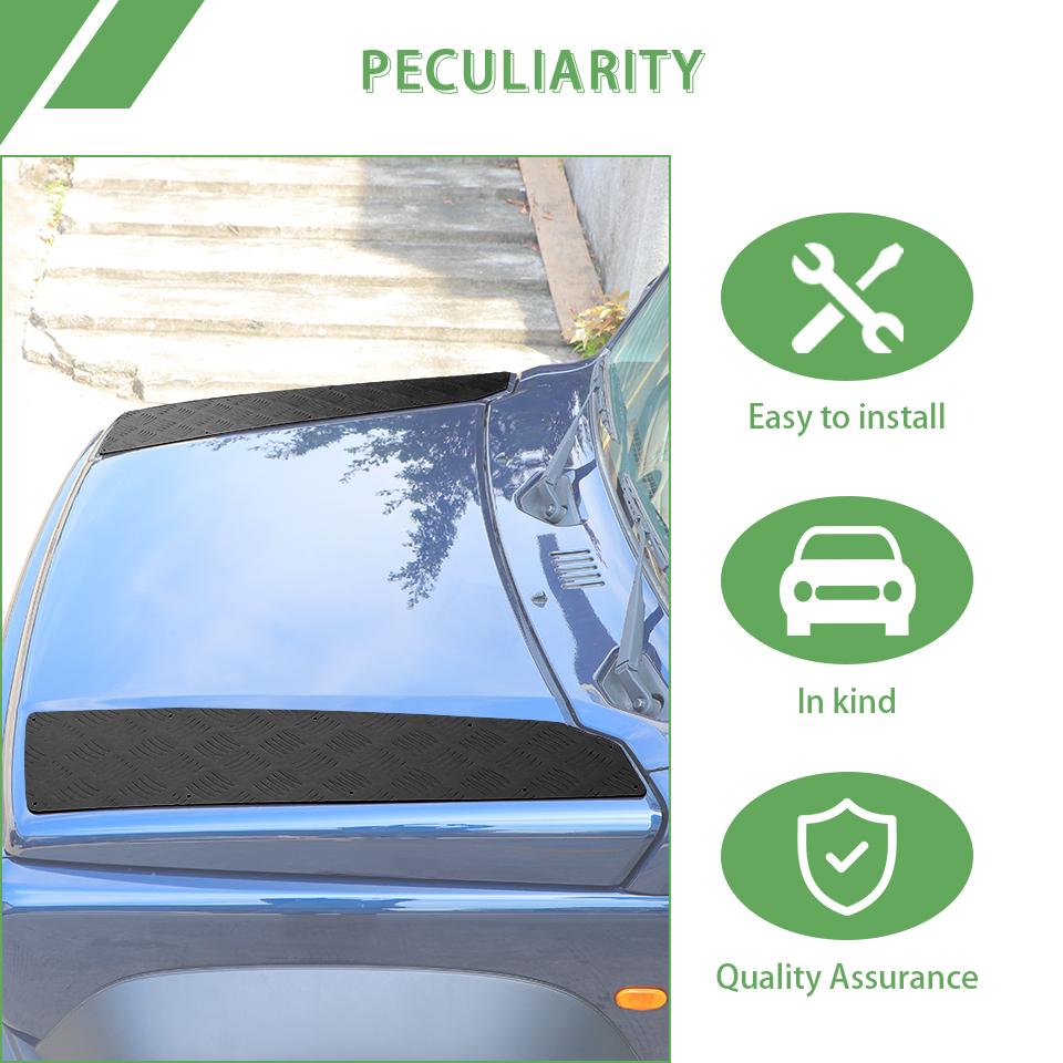 ABS Capac Decorativ Capotă Motor Autocolant Potrivit Pentru Suzuki Jimny 2019 În Sus Accesorii Exterioare Metal