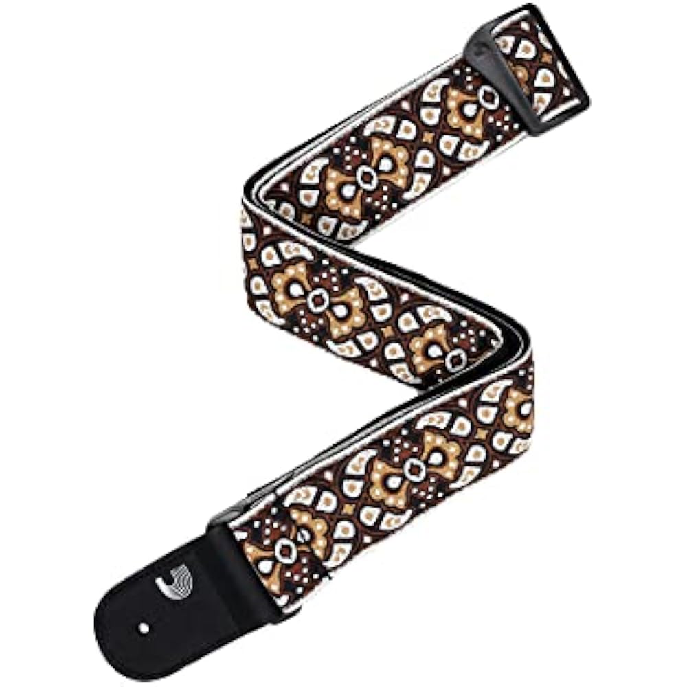 D'Addario Daddario Guitar Straps Eco Comfort Guitar Straps Jacquard 50RW03 Red & Orange [Domestic...