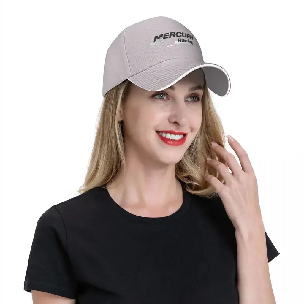 2023 Neue Casquette Mercury Racing Logo Zubehör Männer Frauen Trucker Cap Vintage Sonnenschutzmütze Verstellbar