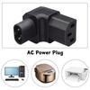 IEC320 C8 auf C13 Netzkabeladapter PVC-Konstruktion Stecker auf Buchse Aufwärts gebogen für einfache Verbindung JD46