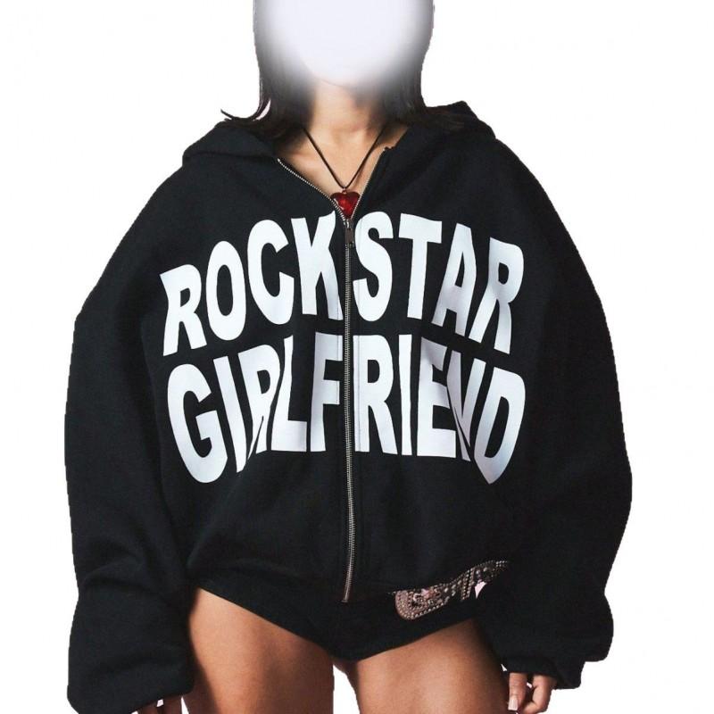 Unisex Oversized Streetwear Hoodie With 3D Letter Print Loose Fit Crewneck Sweatshirt Casual Daily Wear