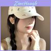 Vintage Cotton Baseball Cap With Embroidered Floral Design For Casual Wear