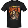 Xhaxhi Men's t-Shirt Janis Joplin Crew Neck T-Shirt Cotton Casual Shirts Athletic Shirts for Men