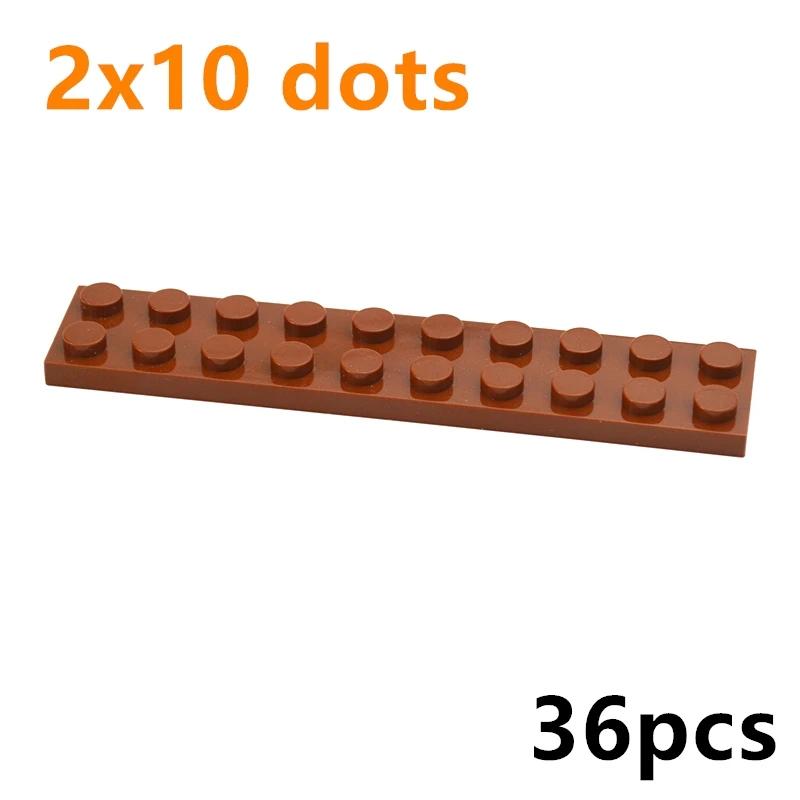 Size 2x10 Dots 36PCS DIY Building Blocks 2*10 Dots Thin Figures Bricks Compatible With 3832 Educational Creative Toys for Kids