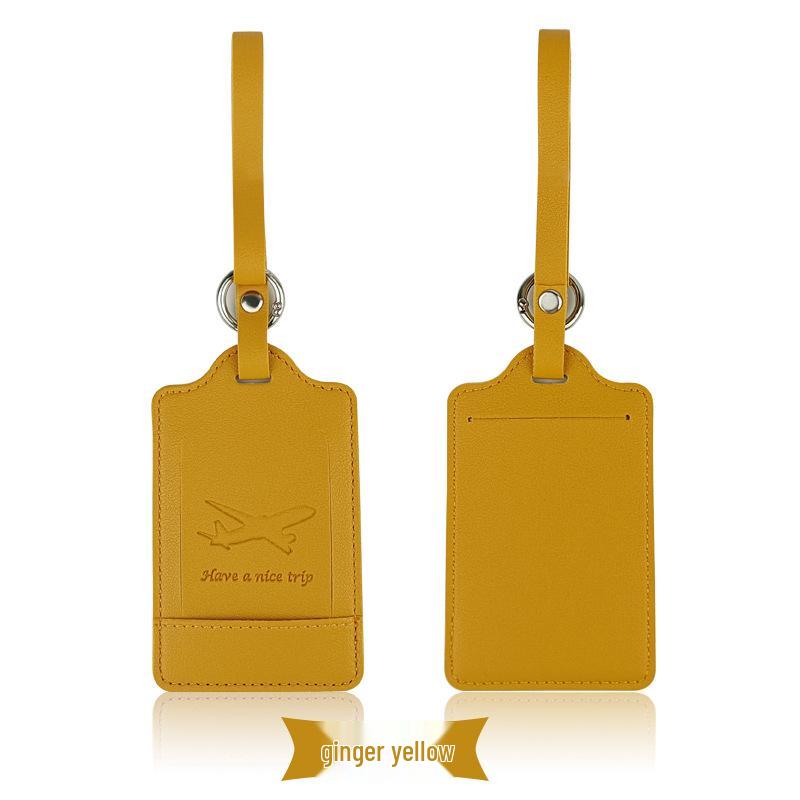 Customizable PU Leather Luggage Tag with Corporate Logo