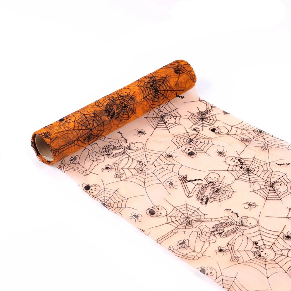 Funny Bat Tablecloth Bat Spider Skeleton Halloween Table Runner  Ghost Festival