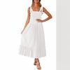 Women's Range Simple Solid Colour Halter Long Dresses