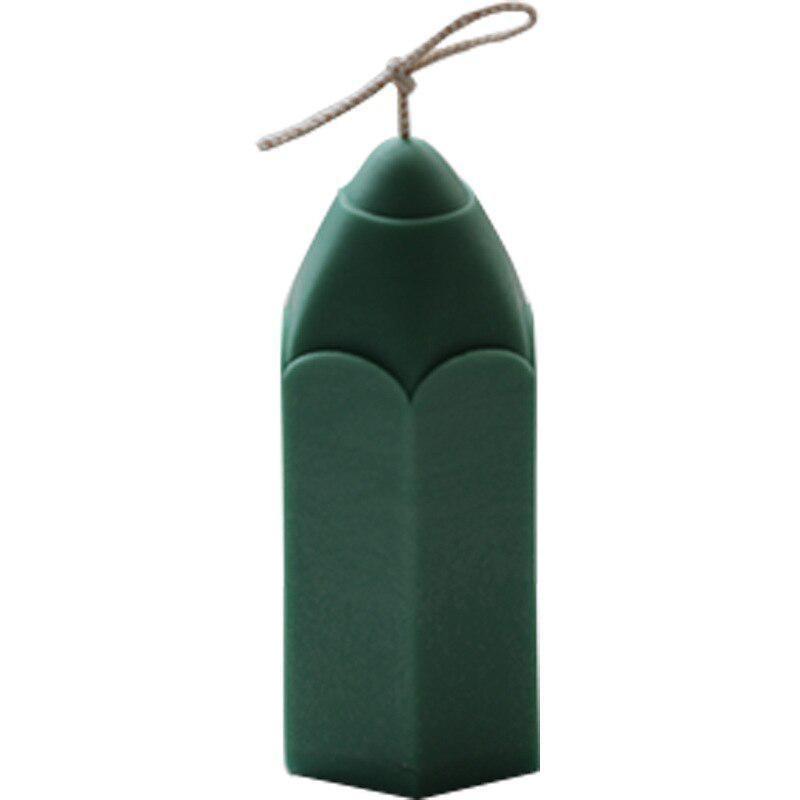 3D Pencil Shape Silicone Candle Mould DIY Cylindrical Aromatherapy Candle Soap Gypsum Resin Manual Candle Making Handmade Mold