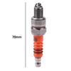 High Performance A7TC Spark Plug 1/3-Electrode Motorcycle Spark Plug for GY6 50cc-150cc Engines 50cc-125cc Horizontal Engines