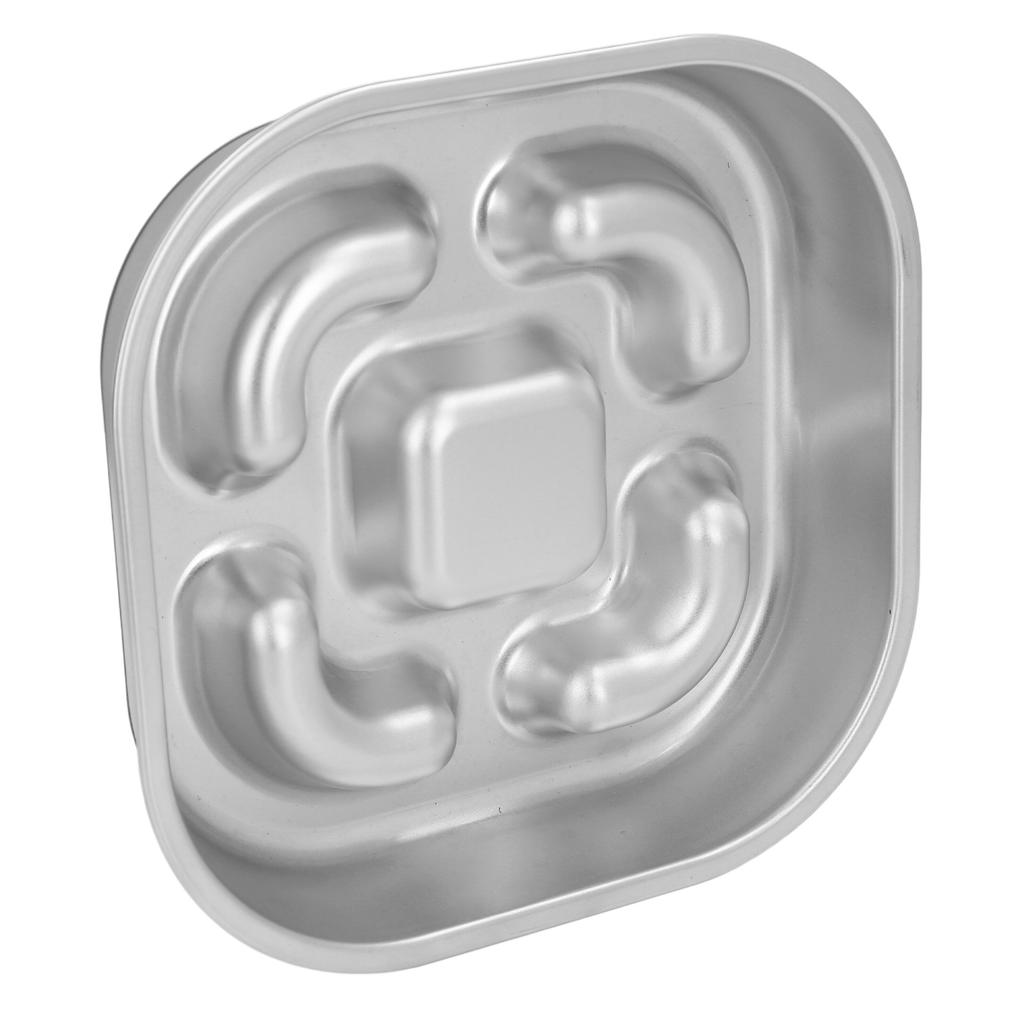 Slow Feeder Dog Bowl Stainless Steel Anti Slip Large Capacity Enhanced Health Dog Food Slow Feeding